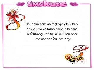 tai tron bo sms cute 8/3, sms cute 8/3